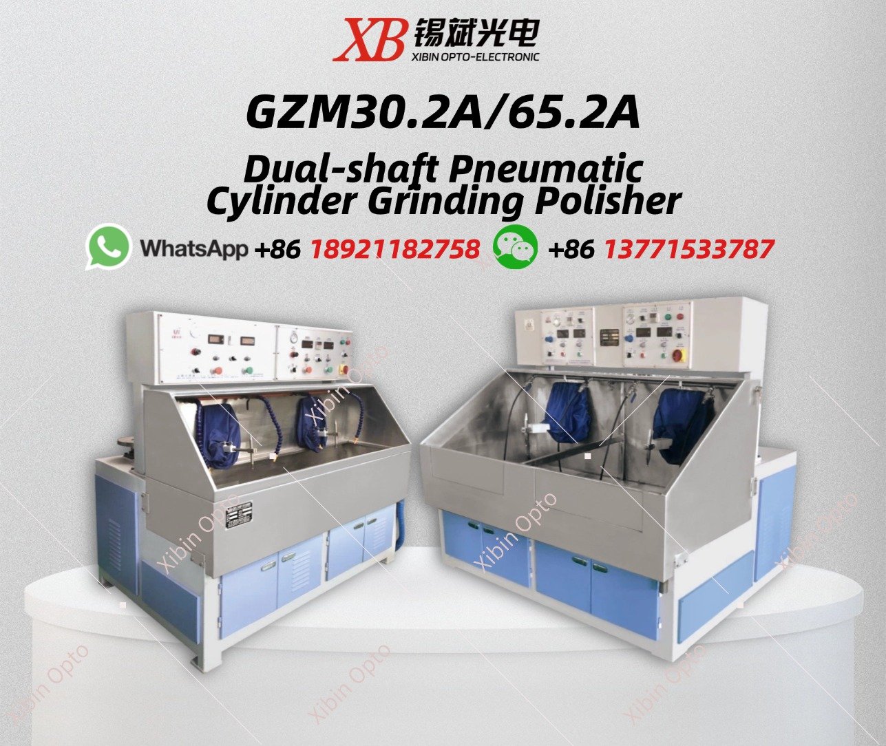 GZM30.2A/65.2A Dual-shaft Pneumatic Cylinder Grinding Polisher