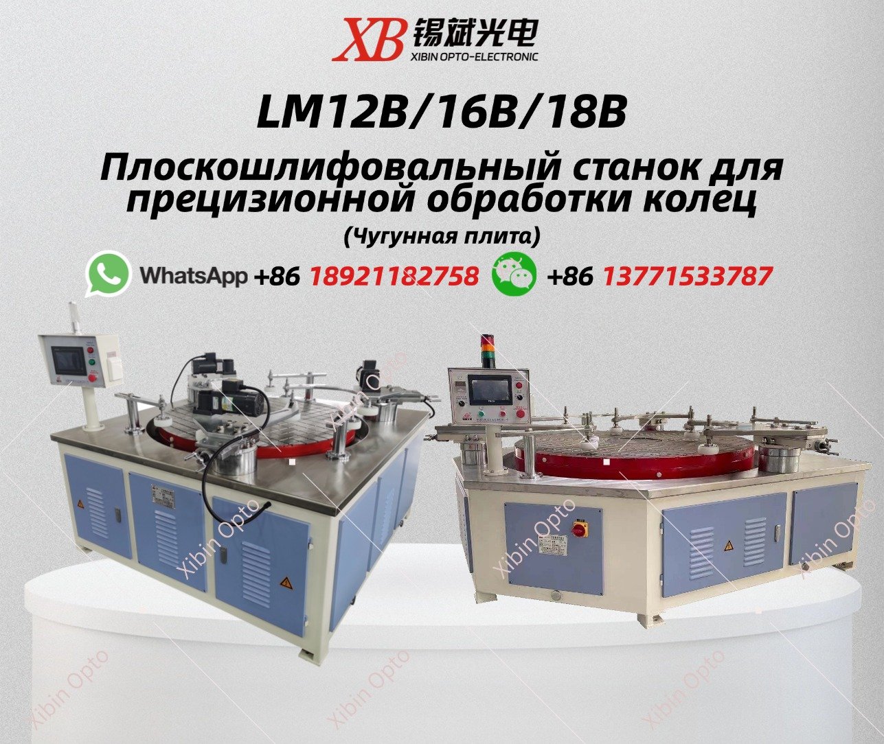LM12B/16B/18B Plane Precision Ring Grinding Polisher (Cast ironplatc)